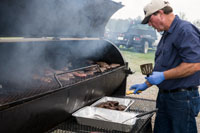 Hot Dogs & Hambergurs were served by Templeton's BBQ out of Sparta